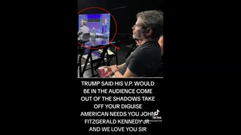 JFK Jr. watching the live debate