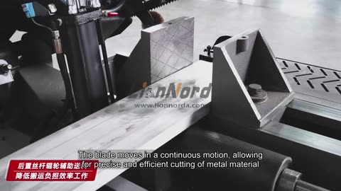 Scissor type metal band saw machine