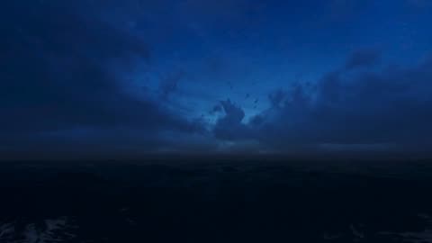 Heavy Storm in Pacific Ocean