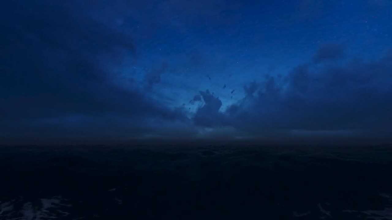 Heavy Storm in Pacific Ocean