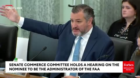 'Your Record Is Woefully Lacking'- Ted Cruz Confronts Biden FAA Nominee Over Aviation Experience