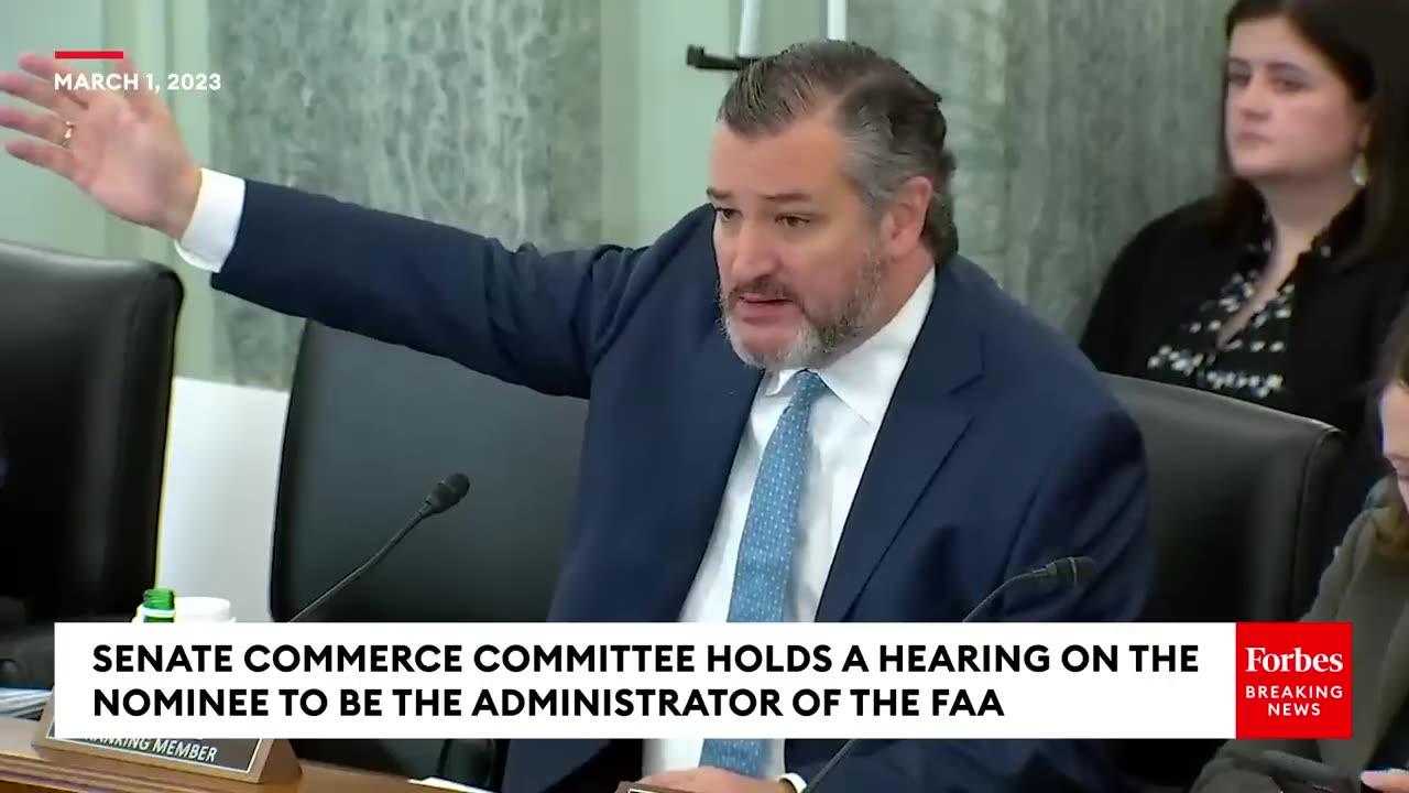 'Your Record Is Woefully Lacking'- Ted Cruz Confronts Biden FAA Nominee Over Aviation Experience