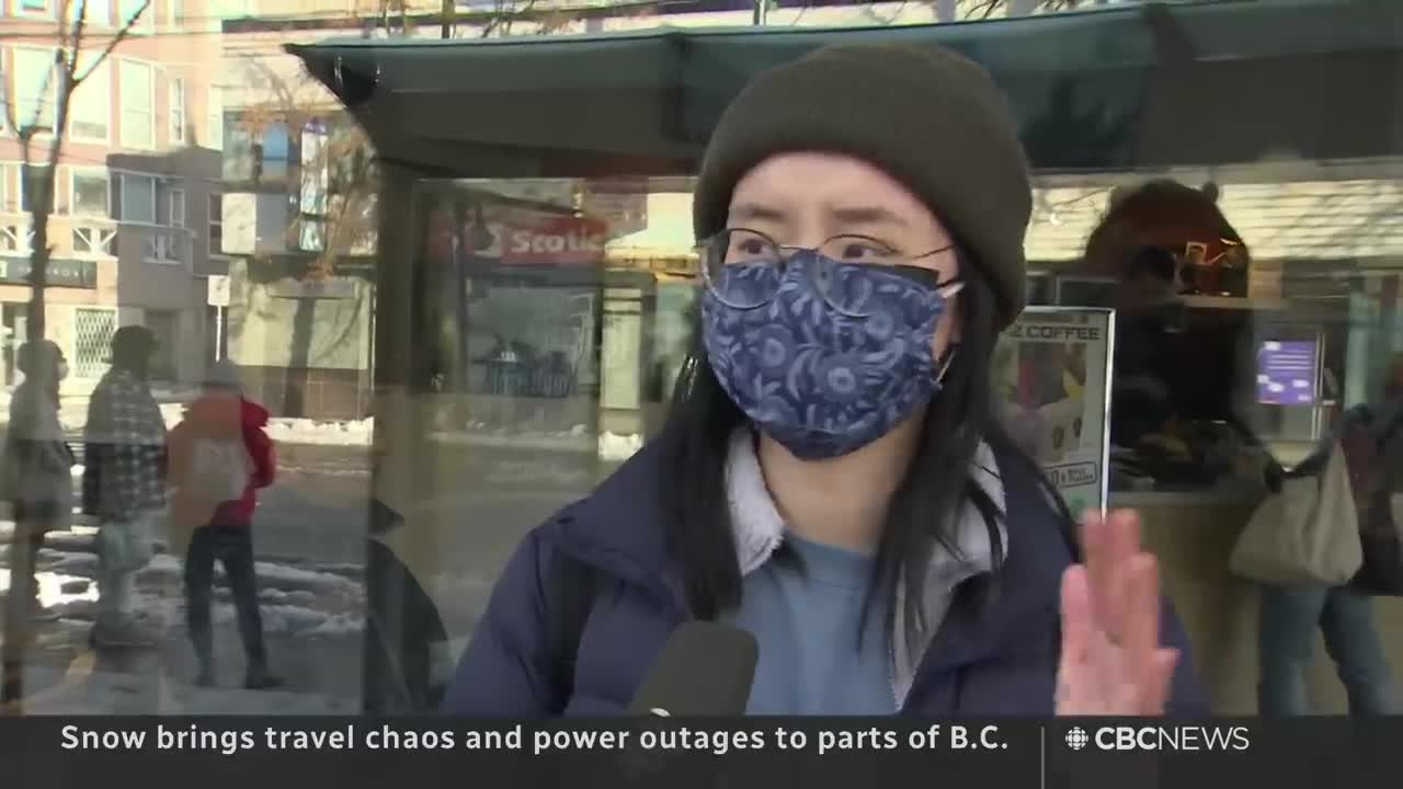 Snow brings travel chaos and power outages to parts of B.C.