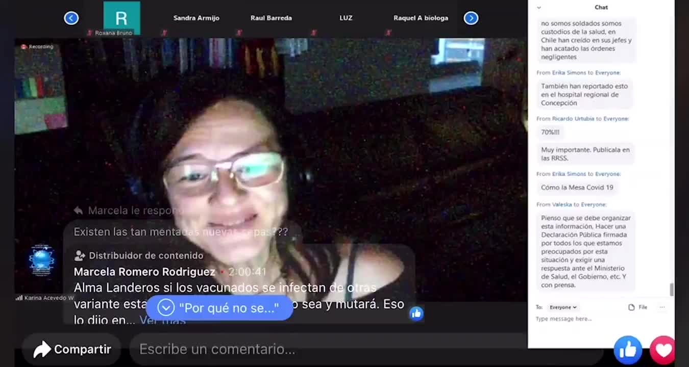 Algunos Médicos empiezan a hablar.