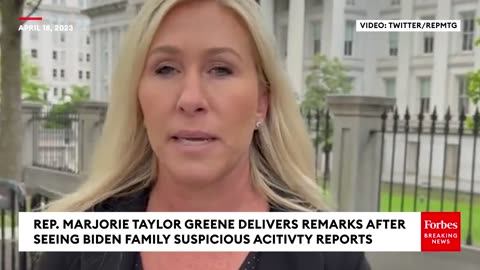 Marjorie Taylor Greene Alleges Biden Family Has Committed 'Unbelievable' Crimes