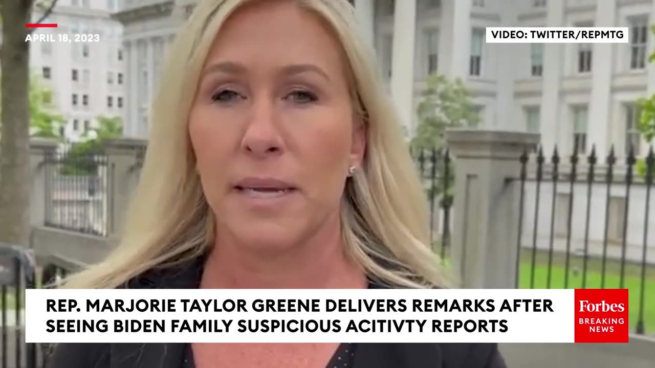 Marjorie Taylor Greene Alleges Biden Family Has Committed 'Unbelievable' Crimes