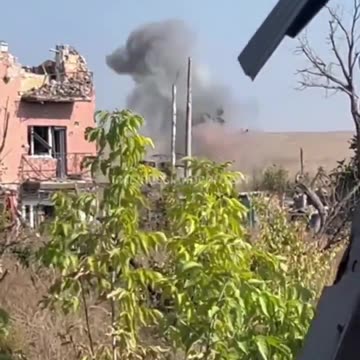 Russian truck carrying troops in Kursk gets attacked by a Ukrainian drone,