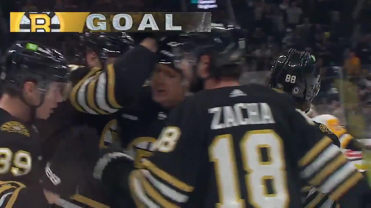 Pastrnak's slick backhand goal