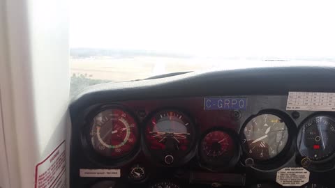 Small plane landing