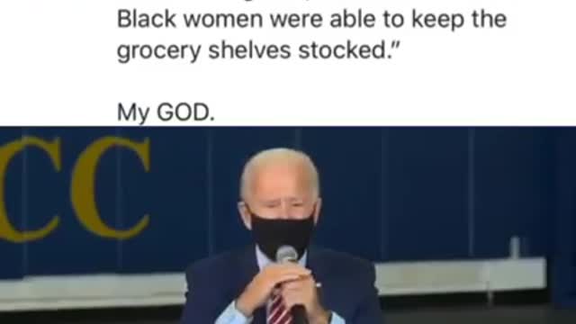what kind of person say's this about women of color pino joe biden is who!!!