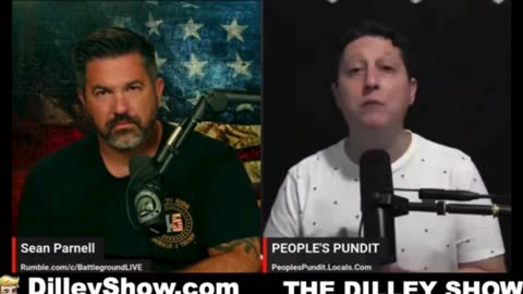 Warlord Dilley shows a clip of the Battleground Live Show