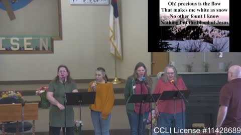 Moose Creek Baptist Church sings “Nothing But Blood“ During Service 3-20-2022