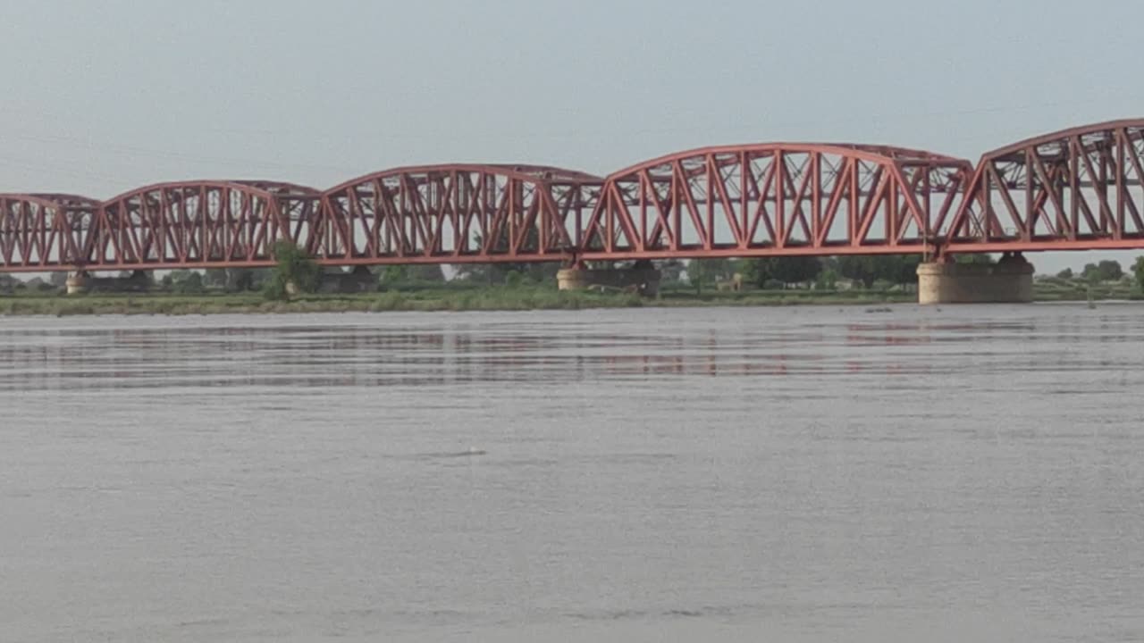 Flood condition in River Satluj Bahawalpur