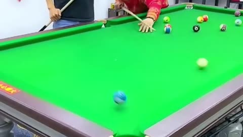 Funny Billiard Play #funny #viral