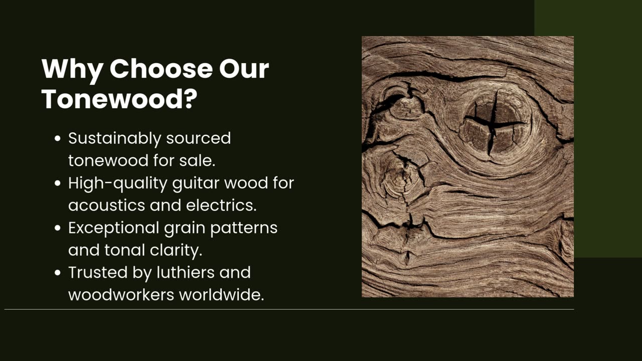 Premium Tonewoods for Exceptional Sound
