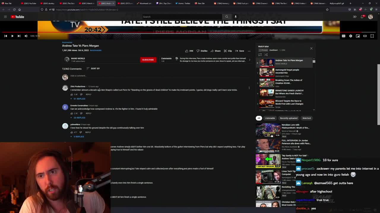 Andrew defend himself on an interview