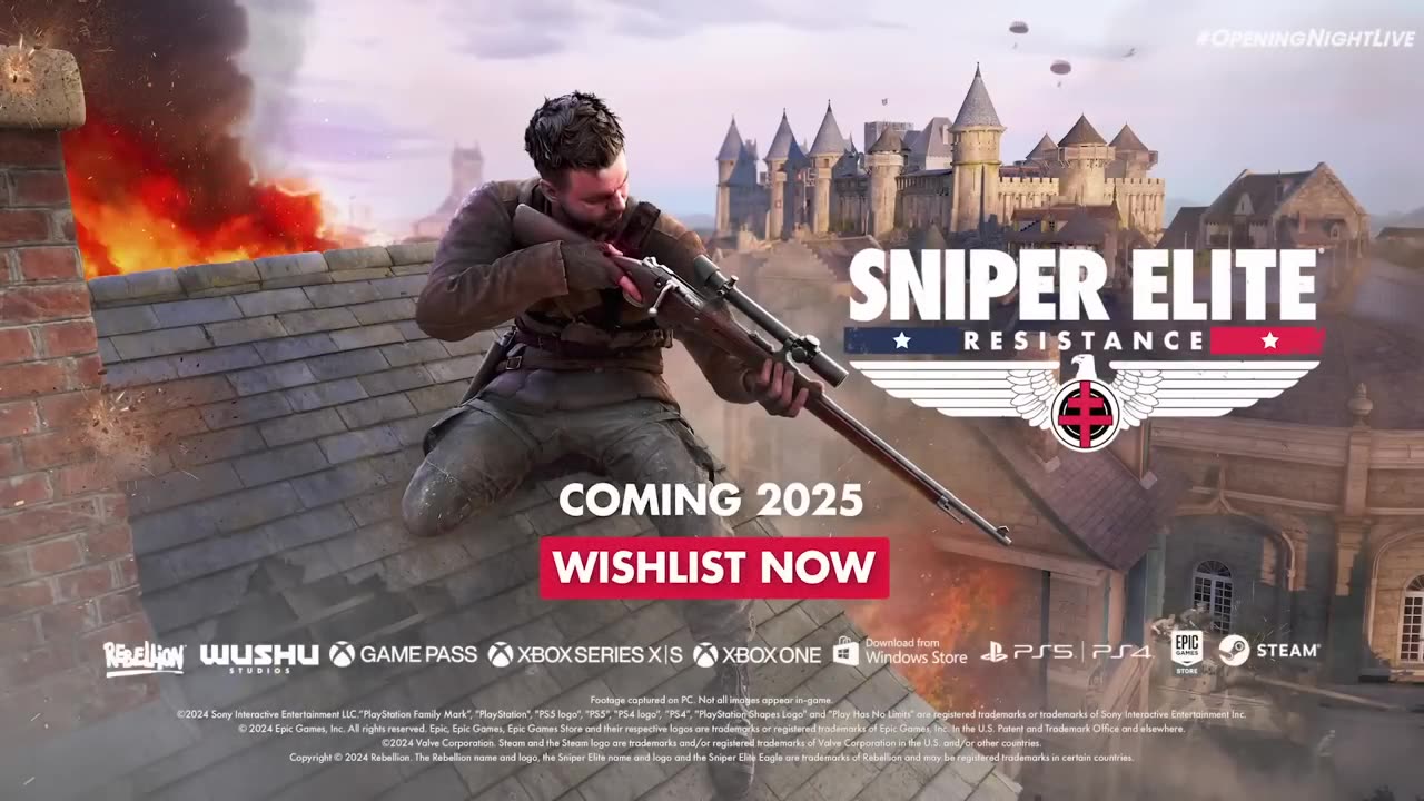 Sniper Elite - Resistance Reveal Trailer | gamescom 2024