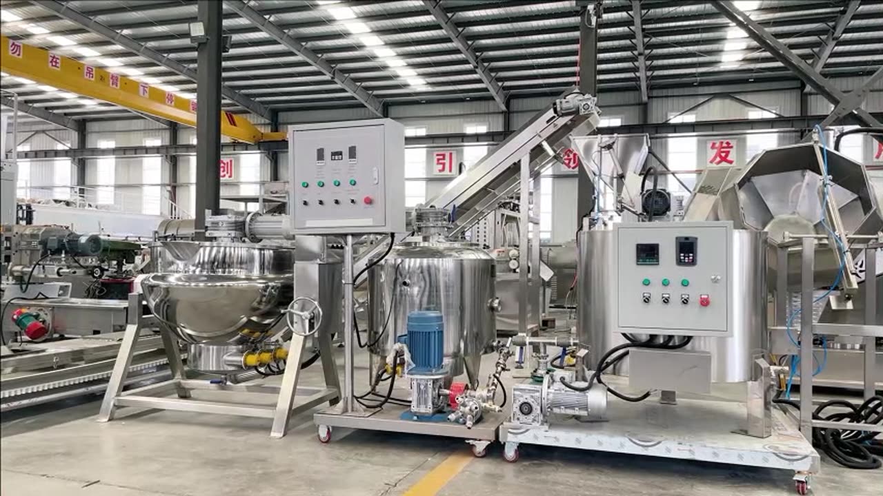 Puffed corn snack food making extruder machine line equipment | chenyang