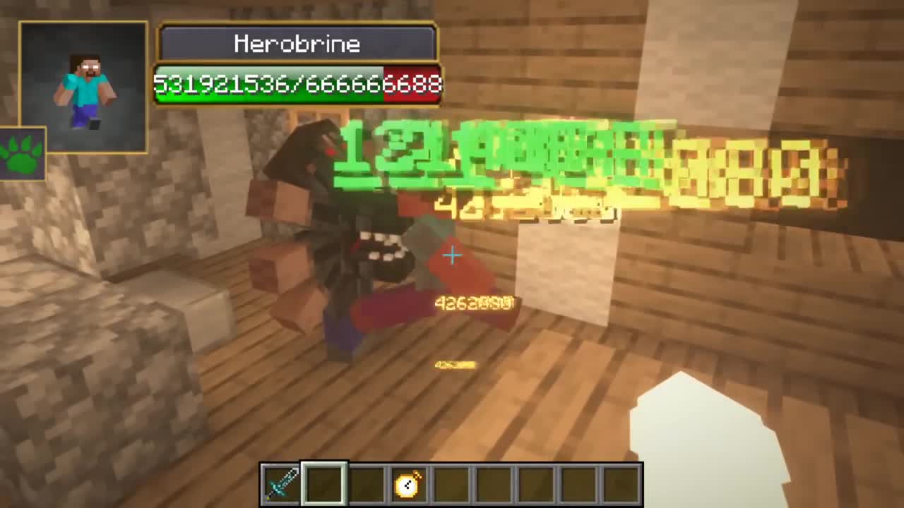 Herobrine vs Null all Сreepypasta mobs in minecraft part 89