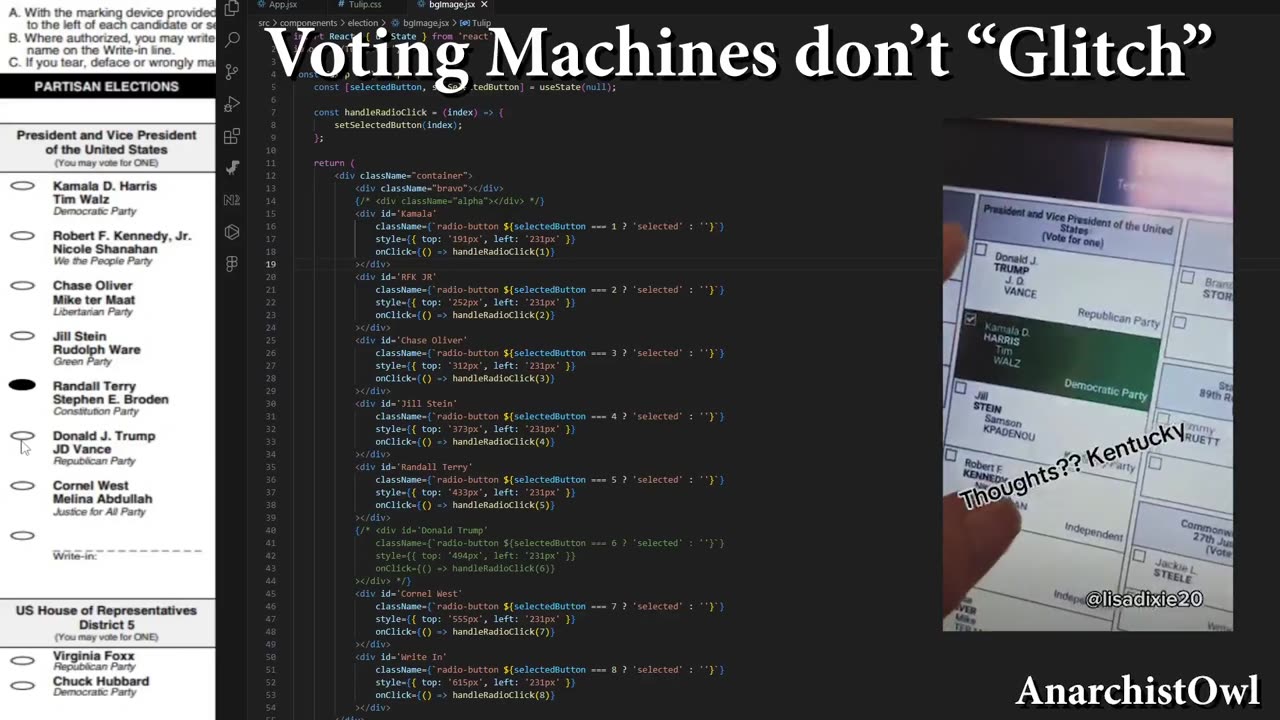 Voting Machines Don't Glitch