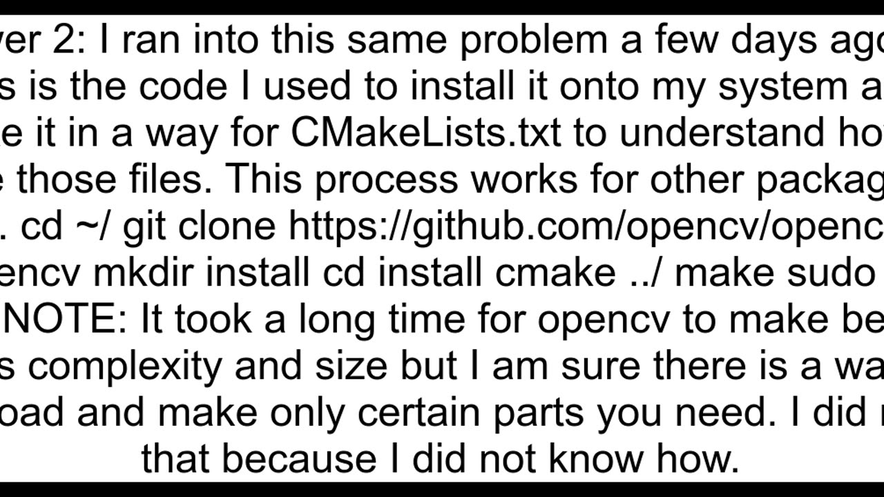 CMake Error at CMakeListstxt CMAKE_PREFIX_PATH