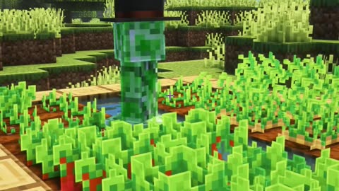 Minecraft but villagers are creeper's