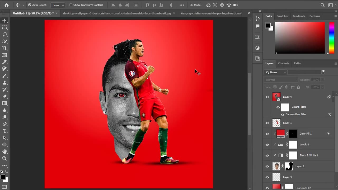 How to make creative poster design in photoshop