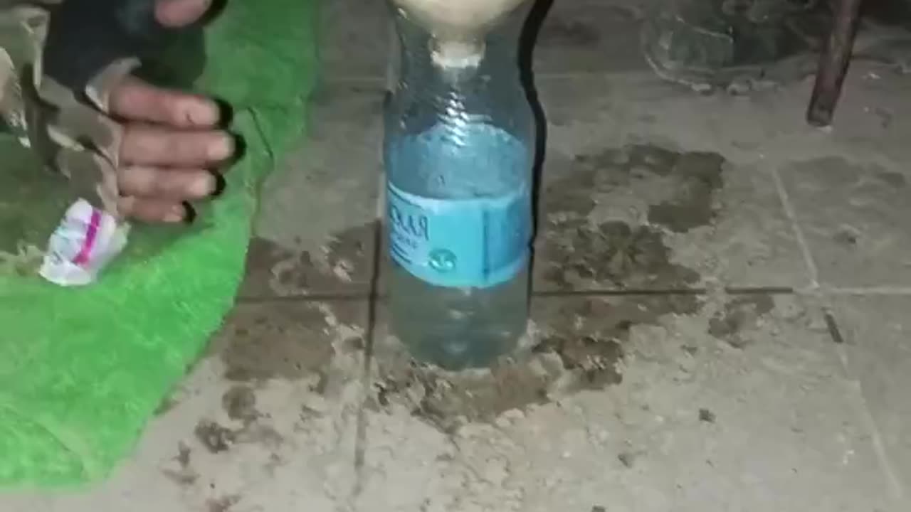 New video of orcs extracting water. They collect water from puddles and filter it like this.