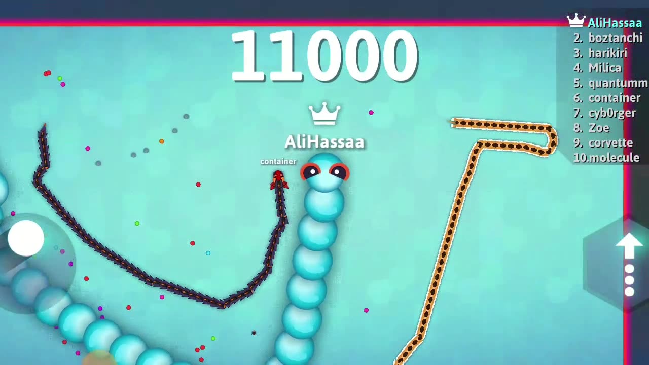 Snake.io Blue Snake Game 11000 Score! Snake Android Gameplay 2023