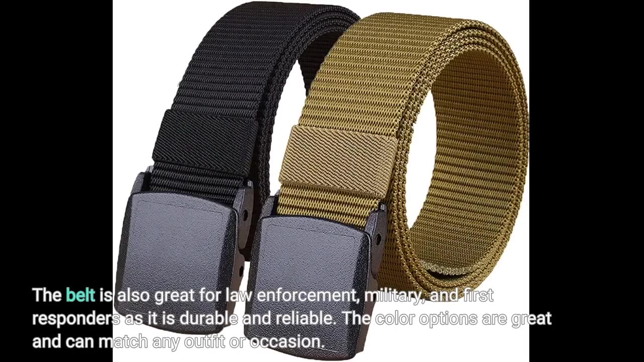 Buyer Reviews: HOANAN 2 Pack/ 3 Pack Military Nylon Belt, 1.25" Wide No Metal Webbing Tactical...