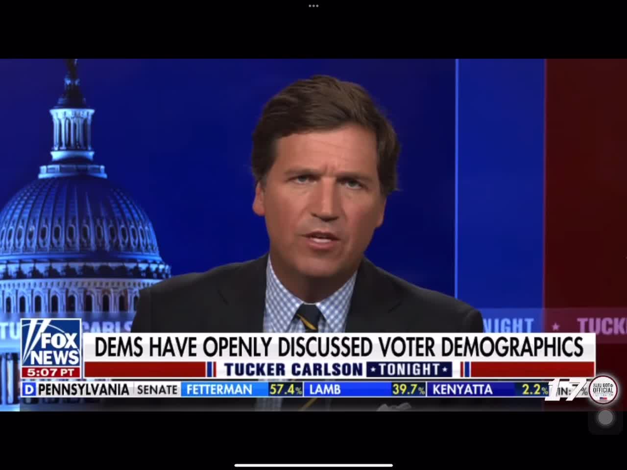 Tucker Carlson brings the receipts for the great replacement theory.