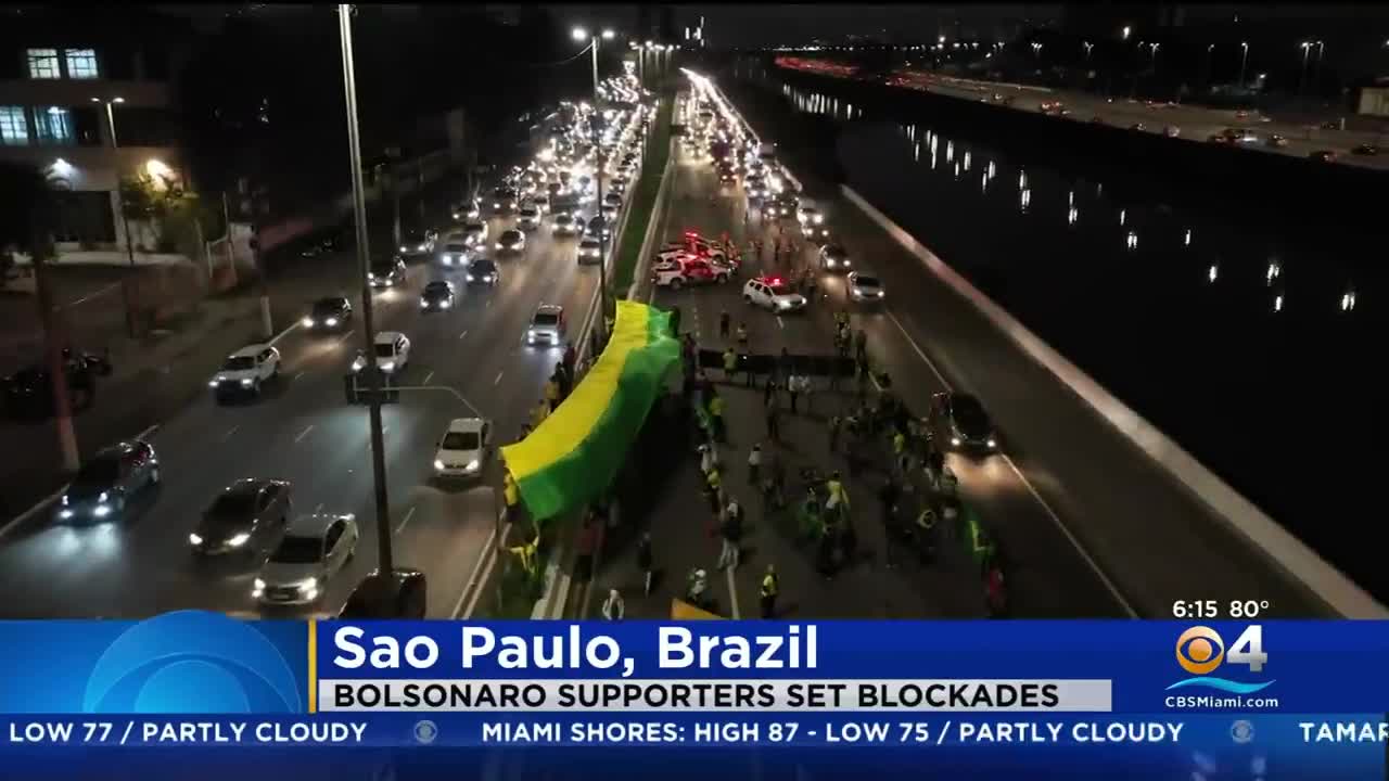 Bolsonaro Supporters Block Roads In Protest Of Brazil Presidential Election Results