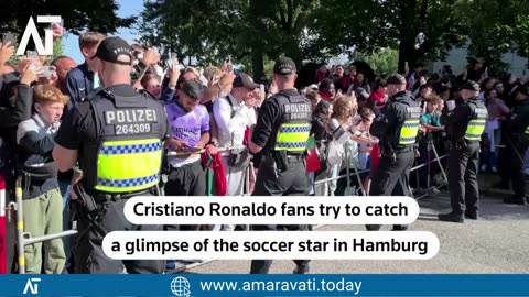 Ronaldo Fans Flock to Hamburg Ahead of Euro 2024 Quarter Final | Amaravati Today News