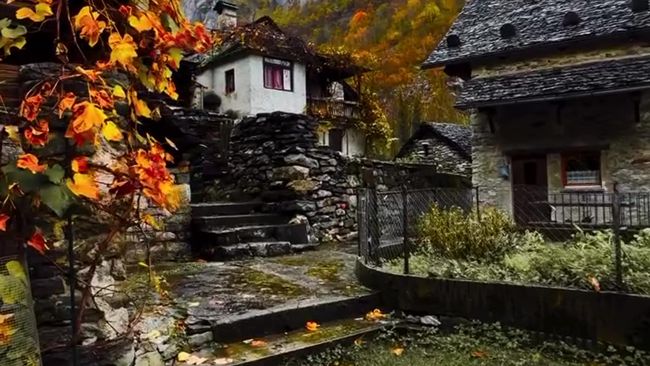 🏡 Dreamy Autumn Getaway: Wander Through This Charming Village! 🍁