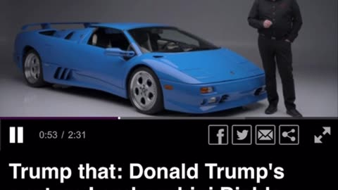 PRESIDENT TRUMP’S CUSTOM LAMBORGHINI DIABLO HEADS TO AUCTION