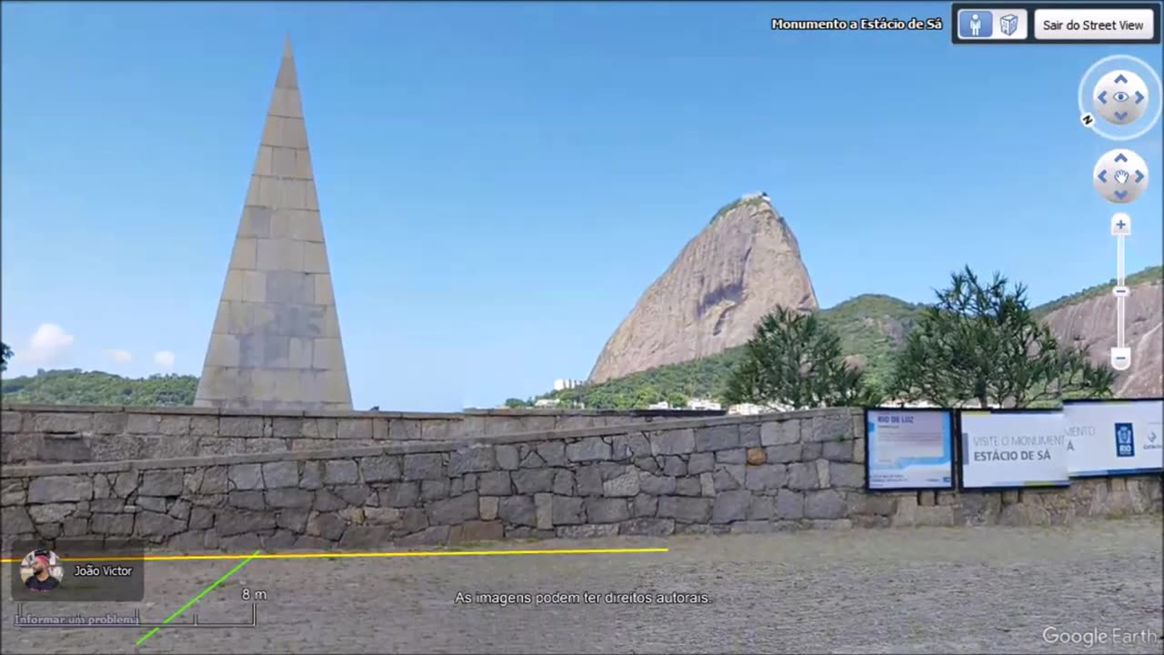 Monumento a Estácio de Sá, local de vista da Íbis