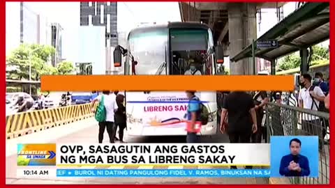 Mga commuter, nakikinabang sa librengsakay program ni VP SaraDuterte