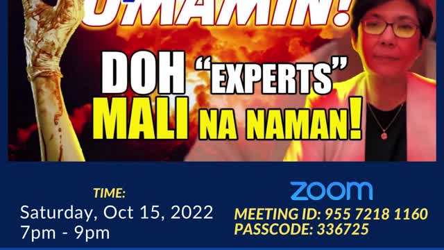 CDC Ph Weekly Huddle; Pfizer Exec Umamin: DOH "Experts" Mali Na Naman!