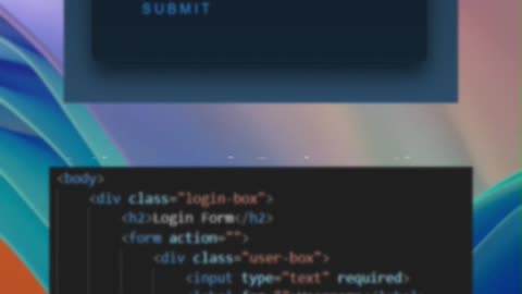 Amazing Login Page Blue Color in HTML | #Unidentified_Coder