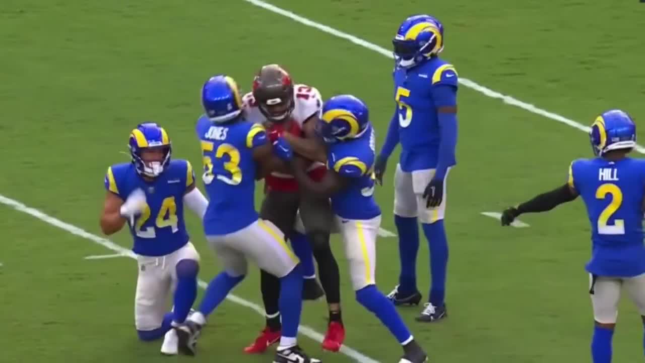 Mike Evans Vs Jalen Ramsey 🤬 ‘PHYSICAL!’ (WR Vs CB) Rams Vs Buccaneers 2022 highlights