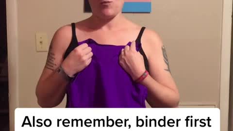 The Transition Closet explains how to use a chest binder