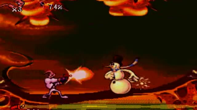 Earthworm Jim stage 2 What the heck_Cut