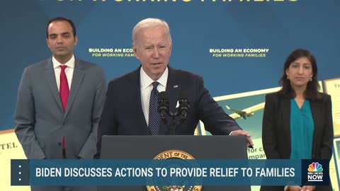Biden Delivers Remarks on Actions to Provide Relief to Families