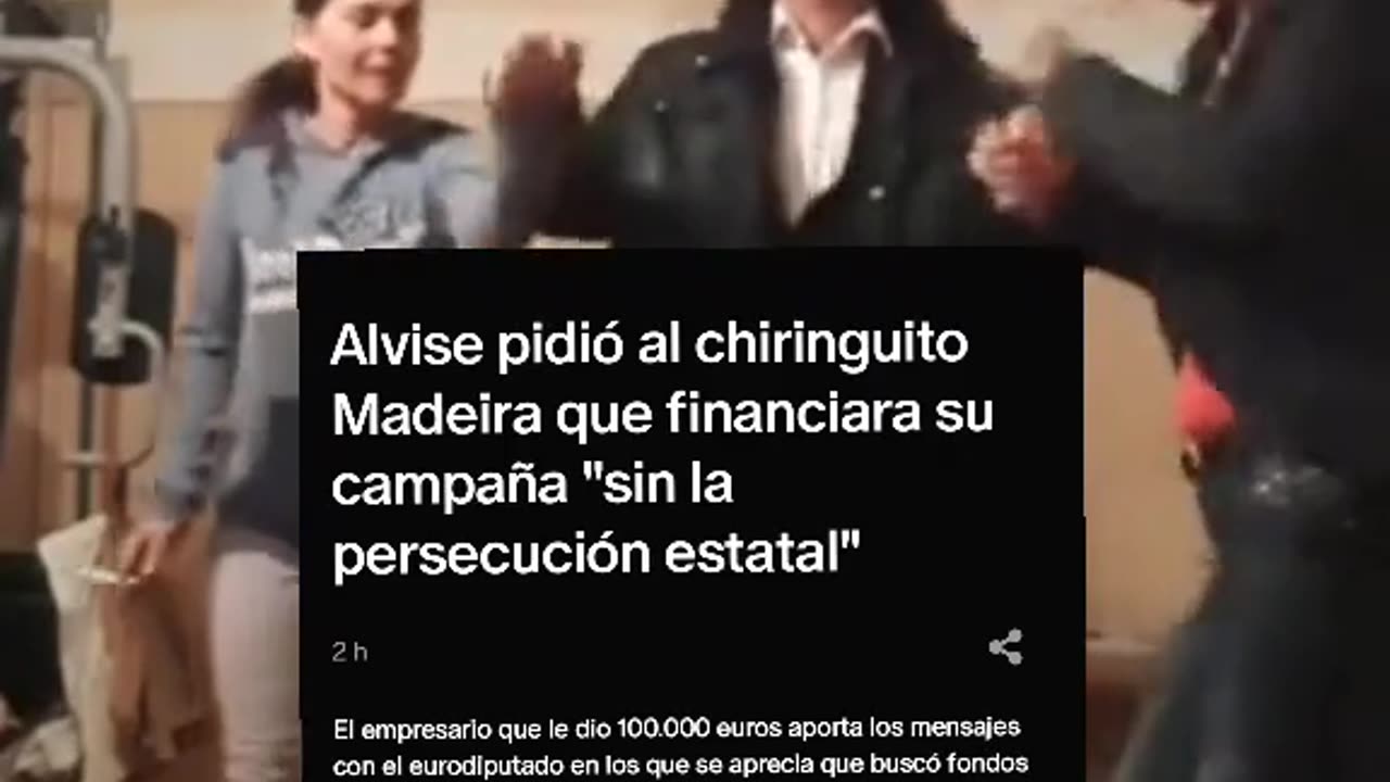 #Alvise pidió al chiringuito #Madeira que #financiara su c#ampaña "sin la #persecución #estatal"