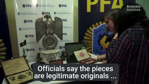 75 NAZI ARTIFACTS WERE DISCOVERED IN A HIDDEN ROOM IN BUENOS AIRES ARGENTINA