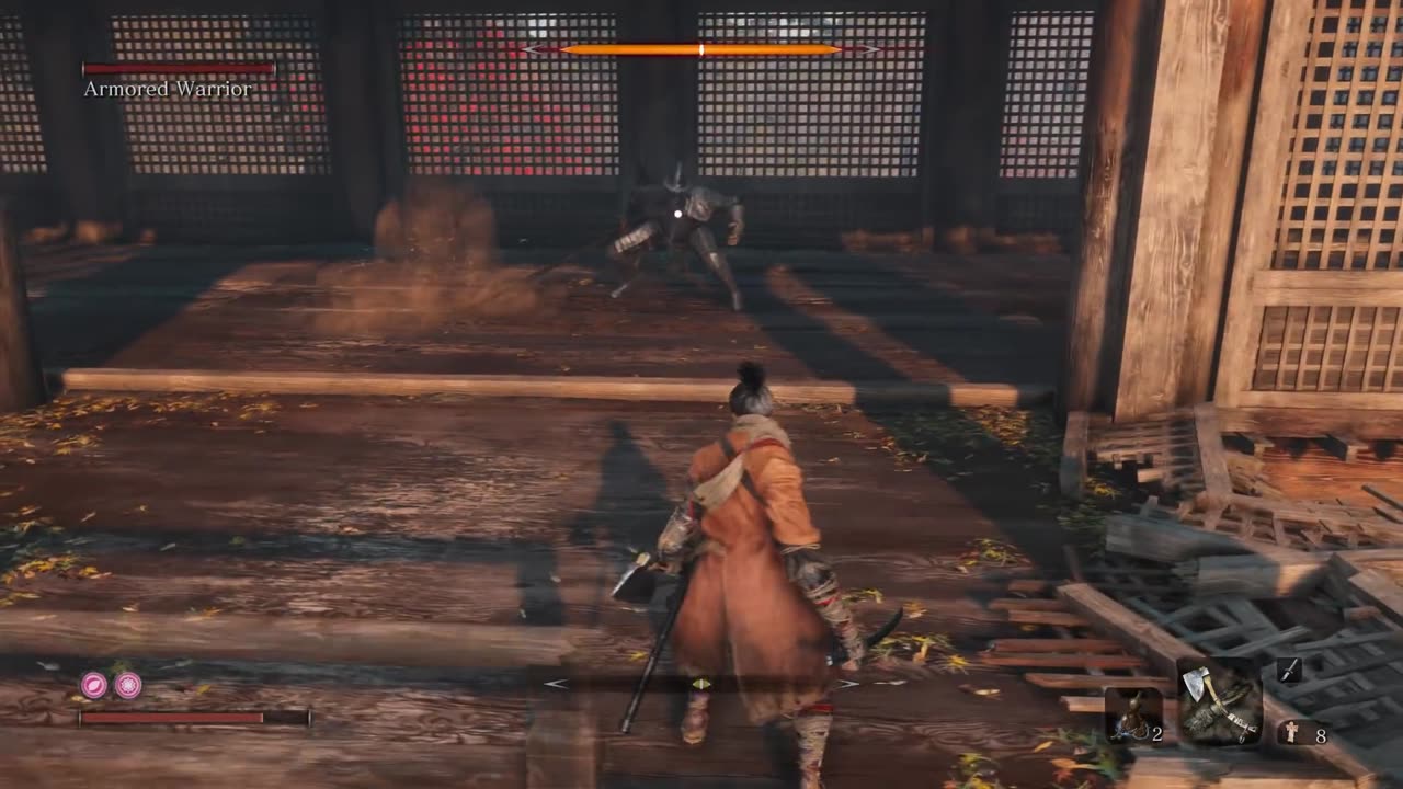 Sekiro Shadows Die Twice Armored Warrior Boss Fight