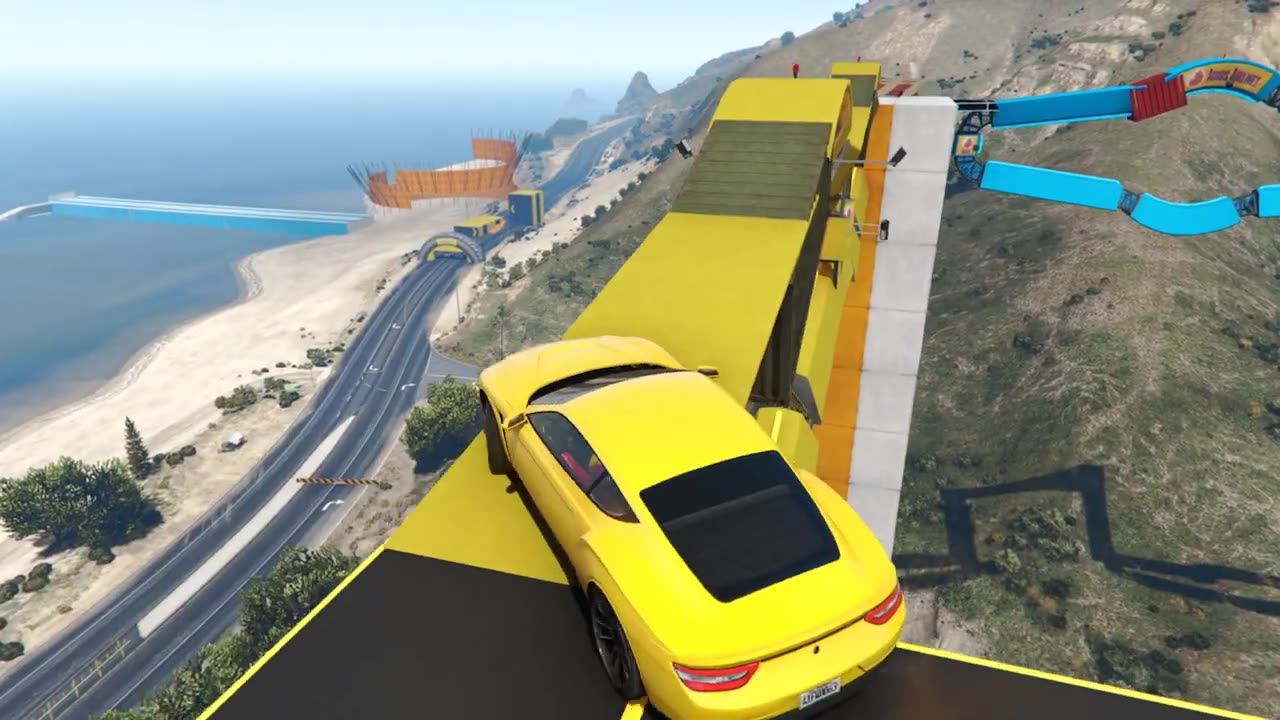 CRAZY Parkour Stunt Race | GTA 5 Gameplay