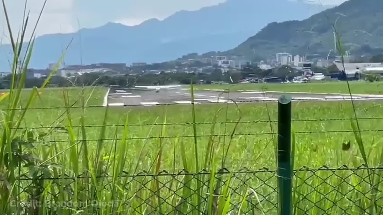 Plane Destroys Runway