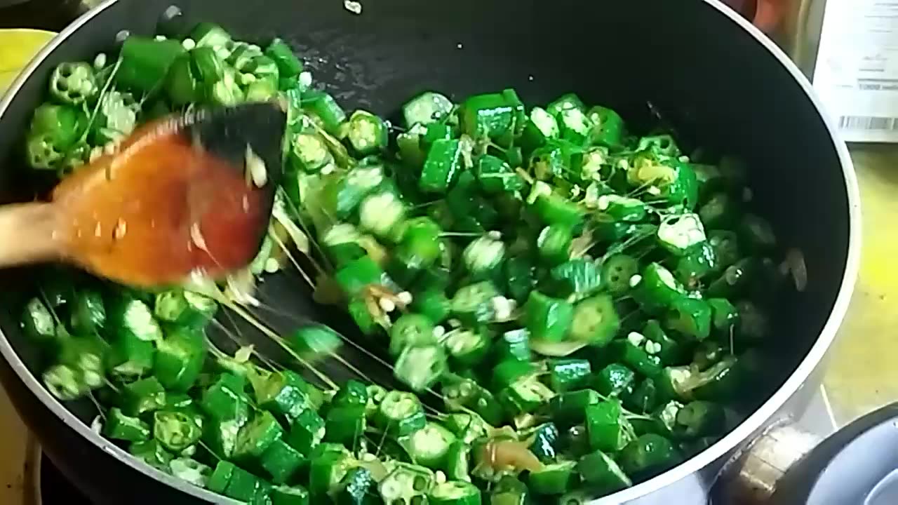 Ladies Finger Fry | Bhindi Vaji | Okra Fry Recipe