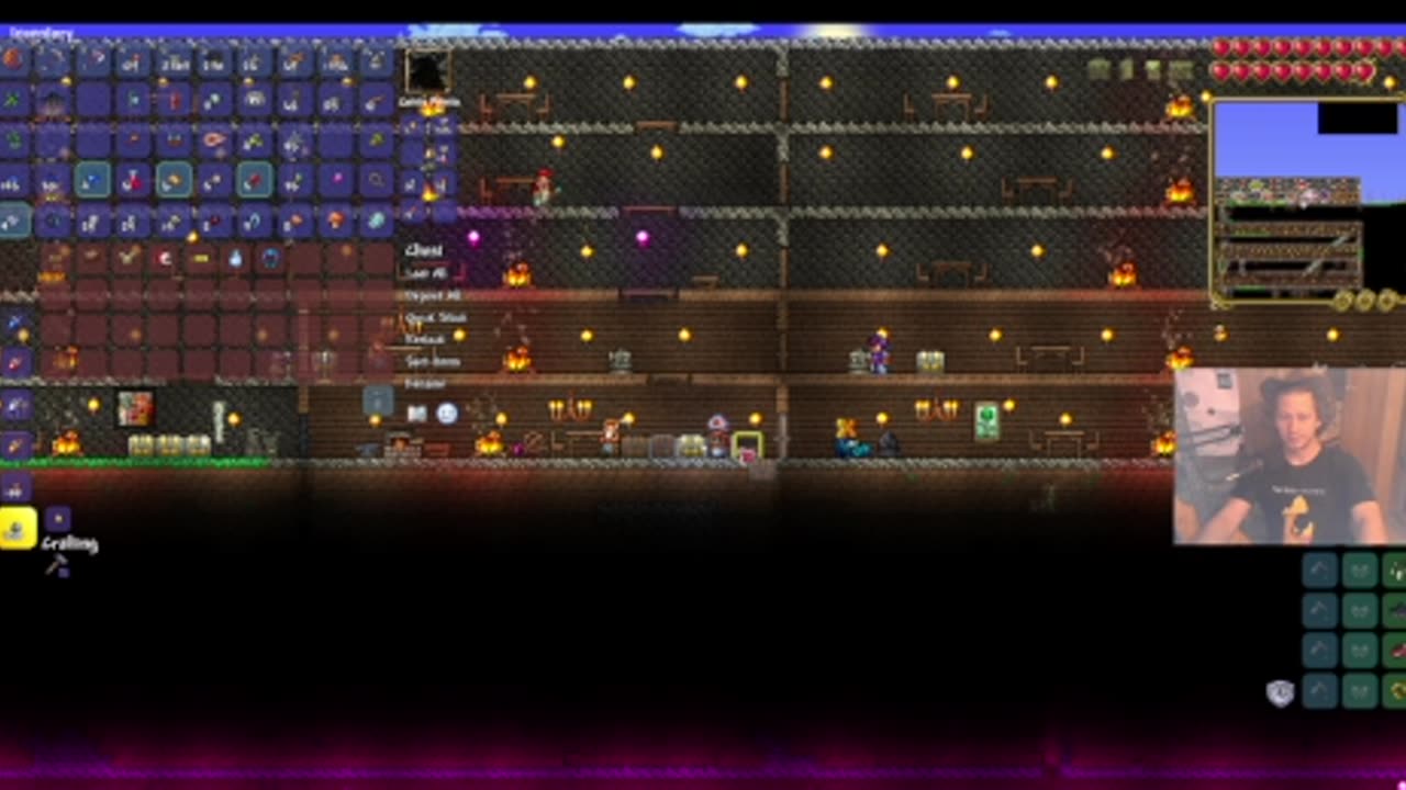 Terraria just digging around and exploring